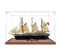 Vitrine en acrylique pour Lego 10335 Endurance Expedition Ship Model, boîte de présentation anti-poussière de 3 mm, vitrine compatible avec Lego 10335 (modèle non inclus) (bouton pression 2 mm,