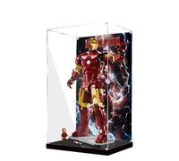 Vitrine en acrylique pour Lego 10344 Mech - Boîte transparente anti-poussière - Seule vitrine compatible avec Lego 10344 (spray arrière A)