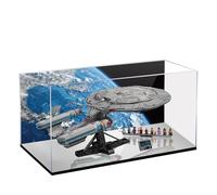 Vitrine en acrylique pour Lego 10356 Star Trek Starship Enterprise - Boîte transparente anti-poussière - Seule vitrine compatible avec Lego 10356 (spray arrière + miroir B)