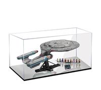 Vitrine en acrylique pour Lego 10356 Star Trek Starship Enterprise - Boîte transparente anti-poussière - Seule vitrine compatible avec Lego 10356 (miroir de 2 mm)