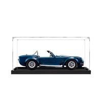 Vitrine en acrylique pour Lego 10357 Shelby Cobra - Vitrine transparente anti-poussière compatible avec Lego 10357 (présentoir uniquement) - Base noire de 2 mm