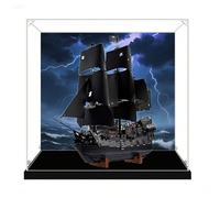 Vitrine en acrylique pour Lego 10365 Black Pearl Ship, boîte de rangement, boîte transparente, boîte de présentation compatible avec 10365 (boîte uniquement) (fond de 3 mm)