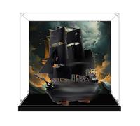 Vitrine en acrylique pour Lego 10365 Black Pearl Ship, boîte de rangement, boîte transparente, compatible avec 10365 (boîte uniquement) (spray arrière A)