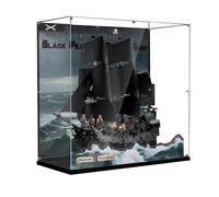 Vitrine en acrylique pour Lego 10365 Corsair Black Pearl, boîte de rangement transparente anti-poussière compatible avec 10365 (boîte uniquement) (fond de 3 mm)