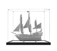 Vitrine en Acrylique pour Lego 10365 Le Navire Black Pearl - Boîte de Rangement et vitrine Anti-poussière Compatible avec Le modèle de Bateau Pirate du Capitaine Jack (3mm,Mirror)