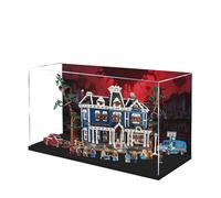 Vitrine en acrylique pour Lego 11370 Stranger Things : The Creel House Building Set - Boîte transparente anti-poussière - Seule vitrine compatible avec Lego 11370 (spray arrière B)