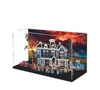 Vitrine en acrylique pour Lego 11370 Stranger Things: The Creel House Building Set - Boîte transparente anti-poussière - Seule vitrine compatible avec Lego 11370 (spray arrière D)