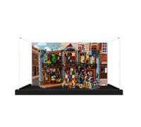 Vitrine en Acrylique pour Lego 11379 Librairie Set (Contexte 1 (Socle A)) | Vitrine murale en acrylique pour Lego 11379 Librairie, vitrine compatible avec Lego 11379 ,Pas de maquette
