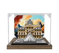 Vitrine en acrylique pour Lego 21024 Musée du Louvre - Boîte de présentation anti-poussière de 3 mm compatible avec Lego 21024 (modèle non inclus) (fond 3 mm B)
