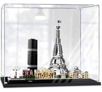 Vitrine en acrylique pour Lego 21044 Paris Architecture Boîte de rangement de protection anti-poussière Compatible avec Lego(3mm)
