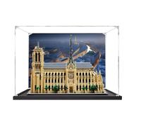 Vitrine en acrylique pour Lego 21061 Cathédrale Notre-Dame de Paris, boîte de rangement robuste 45 x 24,9 x 34,8 cm (à l'exception des modèles) (style A (fond))