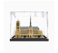 Vitrine en acrylique pour Lego 21061 Cathédrale Notre-Dame de Paris, boîte de rangement robuste 45 x 24,9 x 34,8 cm (à l'exception des modèles) (Style A (transparent))