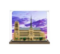 Vitrine en acrylique pour Lego 21061 Notre-Dame de Paris (spray arrière) | Vitrine en acrylique pour Lego 21061 Notre-Dame de Paris, boîte anti-poussière compatible avec Lego 21061, sans modèle