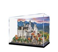 Vitrine en acrylique pour Lego 21063 Château de Neuschwanstein - Boîte transparente anti-poussière - Seule vitrine compatible avec Lego 21063 (spray arrière 3 mm A)