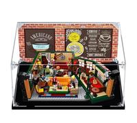 Vitrine en acrylique pour Lego 21319 Old Friends Cafe Building - Vitrine transparente anti-poussière compatible avec Lego 21319 (présentoir uniquement) - Base noire