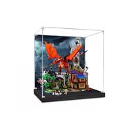 Vitrine en acrylique pour Lego 21348 Ideas Donjons et Dragons : ensemble de construction de conte de dragon rouge - Vitrine, rangement, objets de collection, cadeaux (fond C)