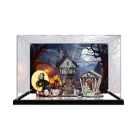 Vitrine en acrylique pour Lego 21351 Modèle L'Étrange Noël de Monsieur Jack de Tim Burton - 3 mm - Étanche à la poussière - Compatible avec Lego 21351 (modèle non inclus)
