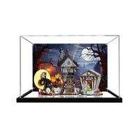 Vitrine en acrylique pour Lego 21351 Tim Burton L'Étrange Noël de Monsieur Jack - Boîte de rangement transparente compatible avec Lego 21351 (étui uniquement, sans modèle (peint 3 mm)