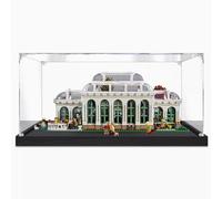 Vitrine en acrylique pour Lego 21353 - Superbe jardin botanique - Boîte de rangement - Boîte de rangement transparente compatible avec 21353 (boîte uniquement) (base noire de 3 mm)