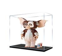 Vitrine en acrylique pour Lego 21361 Ensemble de construction Gremlins Gizmo, Boîte transparente anti-poussière - Seulement la vitrine, Boîte de présentation compatible avec Lego 21361 (base noire de