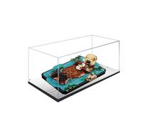 Vitrine en acrylique pour Lego 21366 - Motif loutre de mer flottante - Étanche à la poussière - Transparent - Seulement une vitrine compatible avec Lego 21336 (miroir de 3 mm)