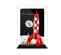 Vitrine en acrylique pour Lego 21367 Moon Rocket Building Set - Boîte transparente anti-poussière - Seule vitrine compatible avec Lego 21367 (Style C)