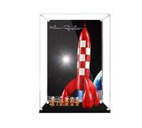 Vitrine en acrylique pour Lego 21367 Moon Rocket Building Set - Boîte transparente anti-poussière - Seule vitrine compatible avec Lego 21367 (Style A)