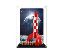 Vitrine en acrylique pour Lego 21367 Moon Rocket Building Set - Boîte transparente anti-poussière - Seule vitrine compatible avec Lego 21367 (Style B)