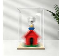 Vitrine en acrylique pour Lego 21368 Peanuts: Snoopy's Doghouse - Boîte en acrylique tierce, épaisse et durable, résistante à la poussière et aux rayures (doré A)