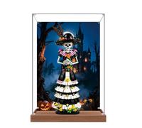 Vitrine en acrylique pour Lego 21372 - Squelette mort-vivant - Boîte transparente anti-poussière - Seule la vitrine compatible avec Lego 21372 (base B)