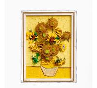 Vitrine en acrylique pour Lego 31215 Tournesols - Vitrine transparente anti-poussière compatible avec Lego 31215 (vitrine uniquement)