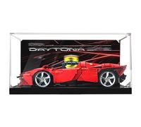 Vitrine en acrylique pour Lego 42143 Voiture de course - Boîte de rangement anti-poussière - Compatible avec Lego 42143 (vitrine uniquement, kit non inclus) (spray arrière)