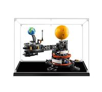 Vitrine en Acrylique pour Lego 42179 Plan/ète Terre et Lu/ne en orbite - Coque de Protection Transparente Anti-poussière - Compatible avec Lego 42179 (modèle Non Inclus) (Casse-Noisettes de 2 mm)