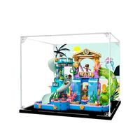 Vitrine en acrylique pour Lego 42630 Heartlake City Water Park Model - 3 mm - Étanche à la poussière - Vitrine compatible avec Lego 42630 (modèle non inclus) (fond 3 mm B)