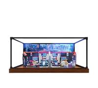 Vitrine en acrylique pour Lego 60444 modèle de voiture de course, boîte de présentation anti-poussière de 3 mm, vitrine compatible avec Lego 60444 (modèle non inclus) (arrière-plan)
