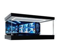 Vitrine en acrylique pour Lego 60457 modèle de garage de police - 3 mm - Étanche à la poussière - Vitrine compatible avec Lego 60457 (modèle non inclus) (fond D)