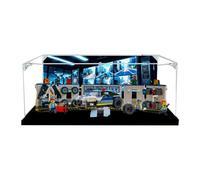Vitrine en acrylique pour Lego 60457 modèle de garage de police - 3 mm - Étanche à la poussière - Vitrine compatible avec Lego 60457 (modèle non inclus) (fond B)