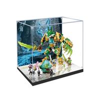 Vitrine en acrylique pour Lego 71508 Fox Guardian Mech - Boîte transparente anti-poussière - Seule vitrine compatible avec Lego 71508 (spray arrière + miroir A)