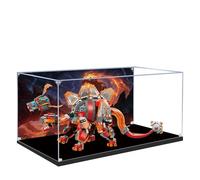 Vitrine en acrylique pour Lego 71514 Dino Jet - Boîte transparente anti-poussière - Seule vitrine compatible avec Lego 71514 (spray arrière A)