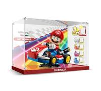 Vitrine en acrylique pour Lego 72037 Mario Kart - Vitrine en acrylique épais avec arrière-plan, boîte d'affichage anti-poussière compatible avec Lego 72037 (boîte uniquement, pas de modèles)