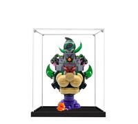 Vitrine en acrylique pour Lego 72042 Motif Prince Lilian et Château Cool 3 mm Boîte de présentation anti-poussière compatible avec Lego 72042 (modèle non inclus) (base noire 3 mm)