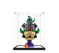 Vitrine en acrylique pour Lego 72042 Prince Lilian et Château Cool modèle cool, boîte de présentation anti-poussière de 3 mm, vitrine compatible avec Lego 72042 (modèle non inclus) (base noire 3 mm +