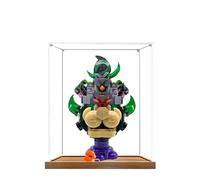 Vitrine en acrylique pour Lego 72042 Prince Lilian et château modèle cool, boîte de présentation anti-poussière de 3 mm, vitrine compatible avec Lego 72042 (modèle non inclus) (base en bois 3 mm)