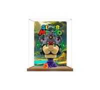 Vitrine en acrylique pour LEGO 72042 Prnce Floran et Castlle Bowserr, vitrine anti-poussière transparente, 25 x 25 x 35 cm, boîte uniquement, sans modèle (fond)