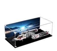 Vitrine en acrylique pour Lego 75249 Y-Wing Starfighter, boîte de présentation anti-poussière de 3 mm, vitrine compatible avec Lego 75249 (modèle non inclus) (fond 3 mm)