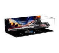 Vitrine en acrylique pour Lego 75367 Attack Cruiser - Étanche à la poussière - Transparent - Collection de modèles (modèle non inclus)