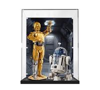 Vitrine en acrylique pour Lego 75398+75379 Star Wars C-3PO/R2-D2, boîte de rangement transparente, boîte de présentation compatible avec Lego 75398 75379 (étui uniquement, sans modèle (style à