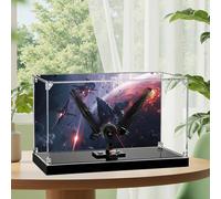 Vitrine en acrylique pour Lego 75406 - Étanche à la poussière - 50 x 20 x 32 cm - Écran transparent avec résistant aux rayures, au jaunissement et durable (arrière-plan C)