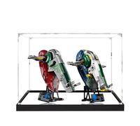 Vitrine en acrylique pour Lego 75409 + 75060 Starship Model - 3 mm - Étanche à la poussière - Compatible avec Lego 75409 75060 (modèle non inclus) (3 mm, miroir)