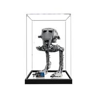 Vitrine en acrylique pour Lego 75417 at-ST Walker, boîte de présentation anti-poussière de 3 mm, vitrine compatible avec Lego 75417 (modèle non inclus) (transparent 3 mm + miroir)